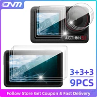 [9PCS] Screen Protector for DJI Osmo Action 5 Pro Ultra-Clear Tempered Glass Camera Lens Screen Protector Film Accessories Set 1