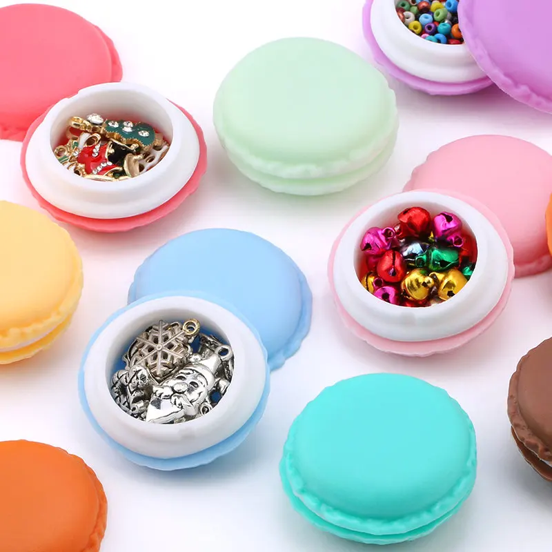 3pieces/lot candy color Macarons storage box portable Mini gift package box lovely jewelry package box case for Small items 1pc lovely panda pencil case cartoon panda pen bags plush students pencil bags portable pencil case chic change pocket for