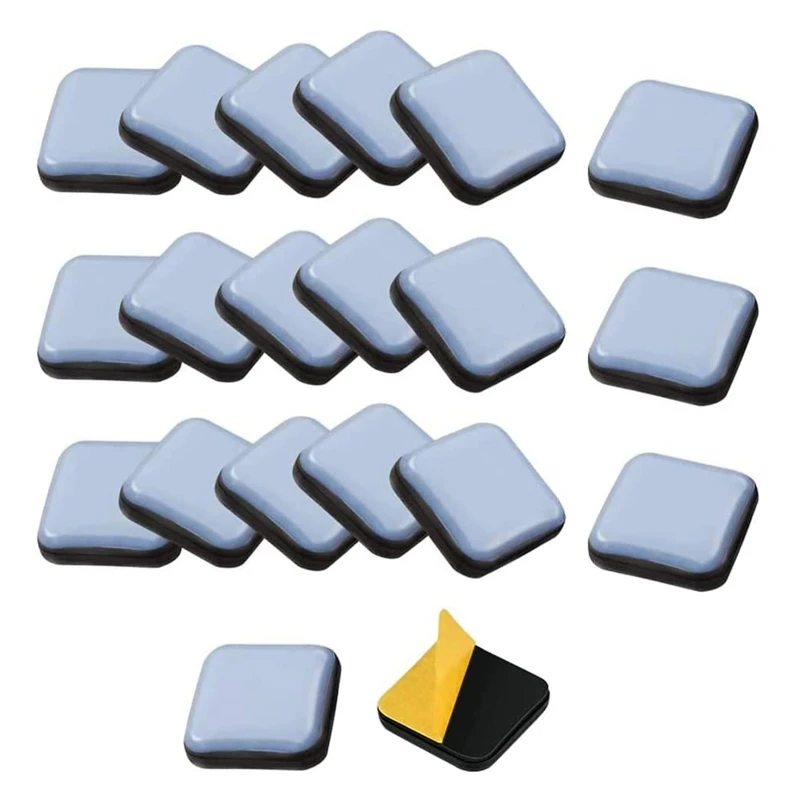 20 PCS Furniture Sliders PTFE Self Adhesive Furniture Moving Pads