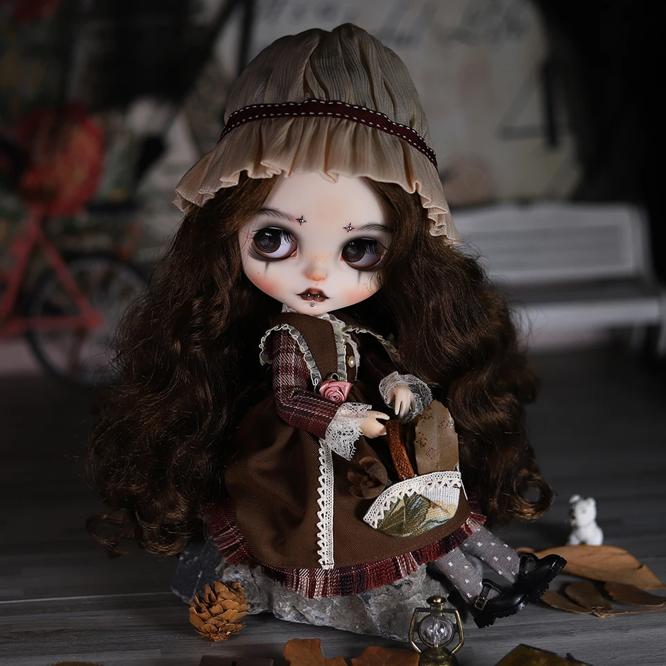 ICY DBS ブライス 1/6 人形 手描きセット 二重まぶた 長いまつげ 眠