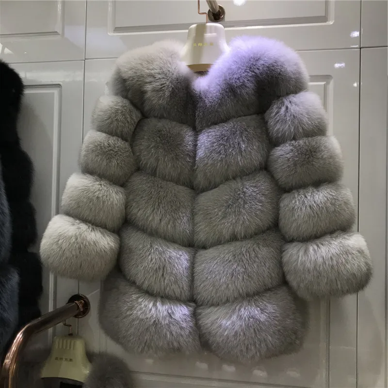 

2023 Top Fashion Warm Trendy Real Fox Fur Coat Thickening Tide Female Temperament Winter Coat Women New Outerwear Natural Fur Ja