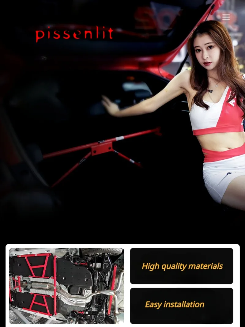 Sway Bars Mitsubishi Lancer EX 2009-Accessories Balance Bar Aluminum Alloy Front Sway Bar Suspension Parts