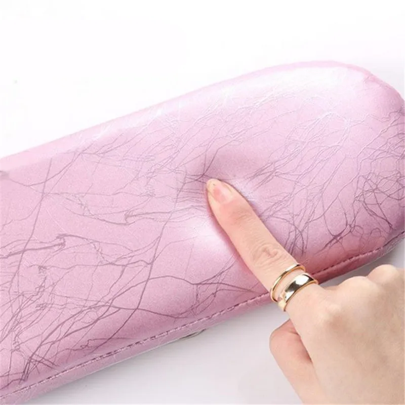 1PC Soft Washable Arm Rest Cushion PU Leather Hand Pillow Rest Wrist Support Hand Holder Pad Table Cushion Manicure Tool 2#