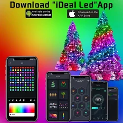 10M 20M LED String Light Christmas Lights Bluetooth USB Smart Garland Fairy Festoon Home Bedroom Party Decor Remote Control