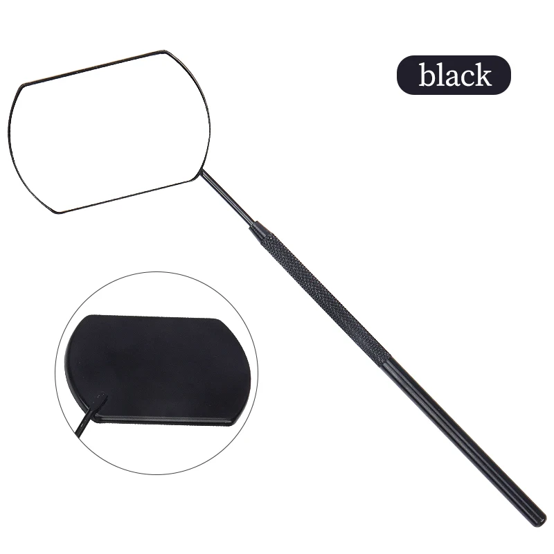 Moon-Shaped Stainless Steel Eyelash Extension Mirror - Detachable Beauty Tool