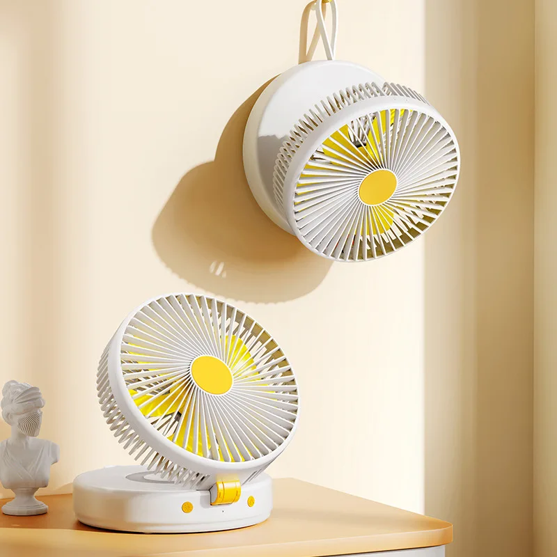 Household Appliance Foldable Electric Table Fan Wall Mounted Remote Control  USB Rechargeable Air Cooling Ventilador Portable Fan - AliExpress
