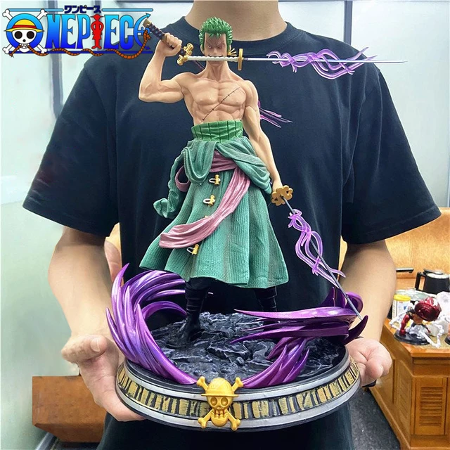 Gk One Piece Action Figure Roronoa Zoro Três Dragão Grande Tornado Alta  Qualidade Anime Collectible Brinquedos