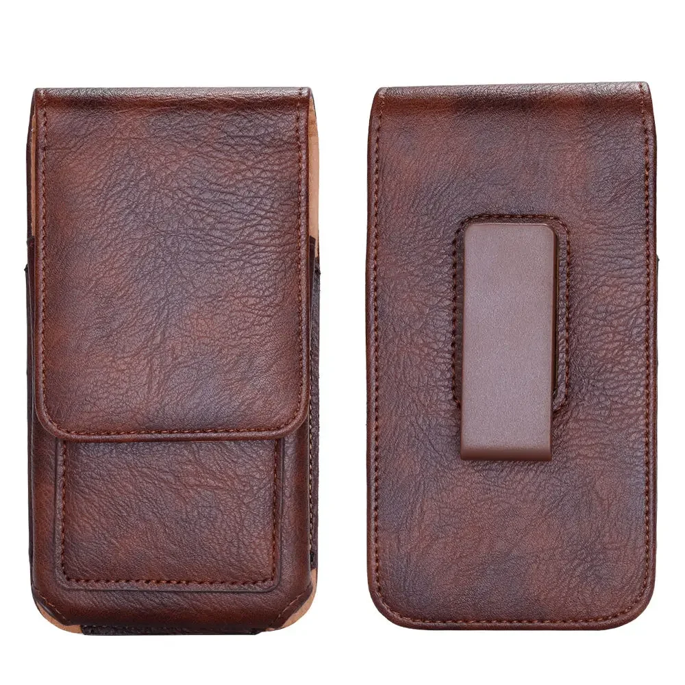 Universal Phone Pouch Case with Belt Clip Holster and Waist Bag Attachment