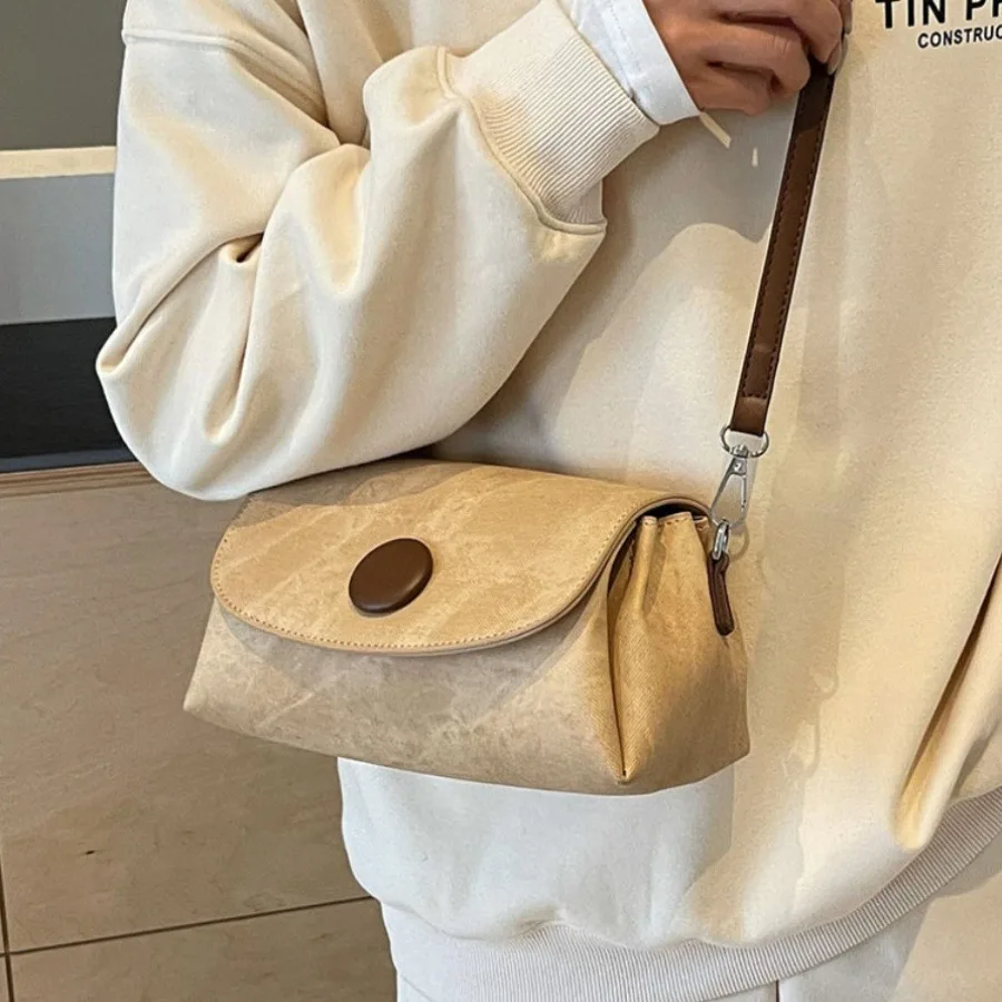 Texture Fashion Bag Ladies New Version Simple and Versatile Small Square Bag Simple Shoulder Crossbody Handbag for Women