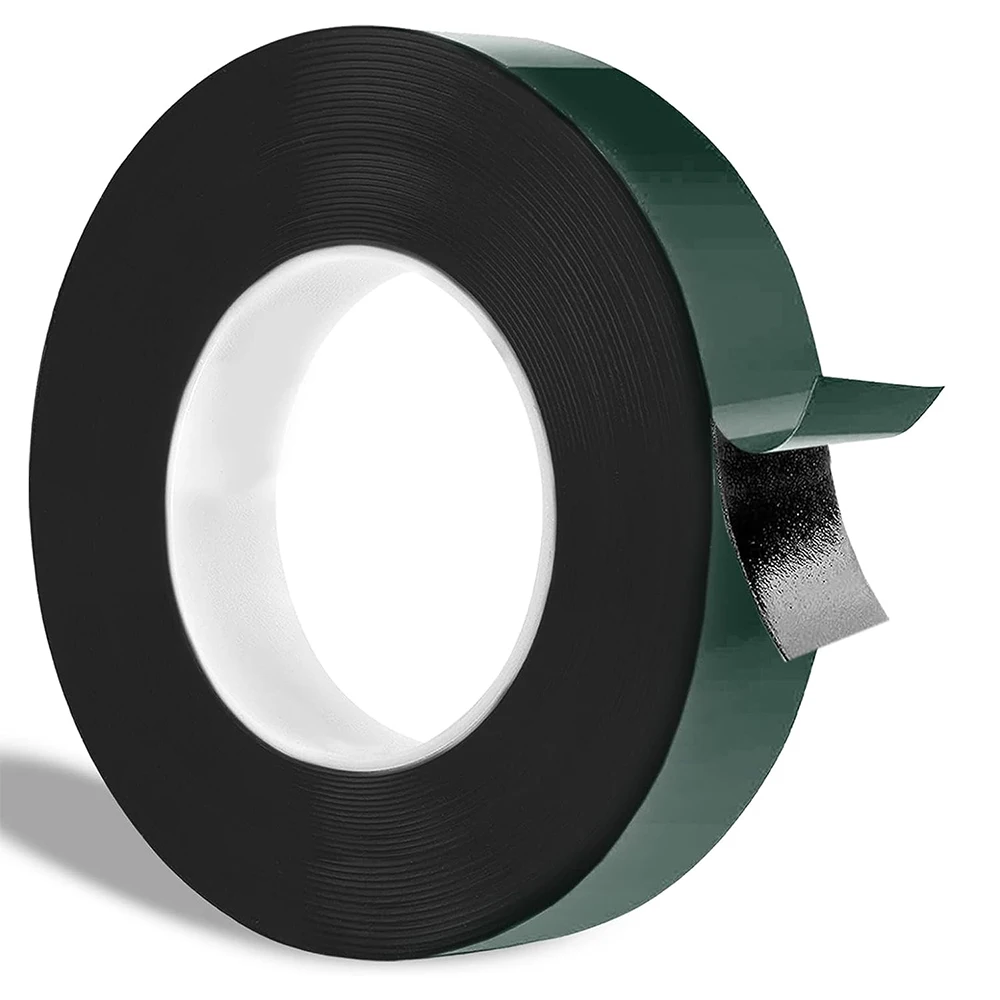 10M Double Sided Foam Tape 8-50cm Width Black PE Sponge Ultra-strong Self-adhesive Waterproof Heavy Duty Mounting Tape for Decor