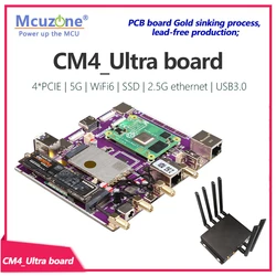 Raspberry Pi CM4_Ultra board 4*PCIE | 5G | WiFi6 | NVME SSD | 2.5G ethernet | USB3.0 Ubuntu openwrt