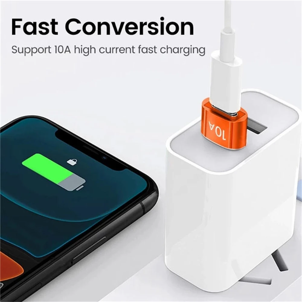 USB 3.0 Type-C Data Adapter Type C 10A OTG USB C Male To USB Female Converter For Macbook Laptop Xiaomi Samsung OTG Connector
