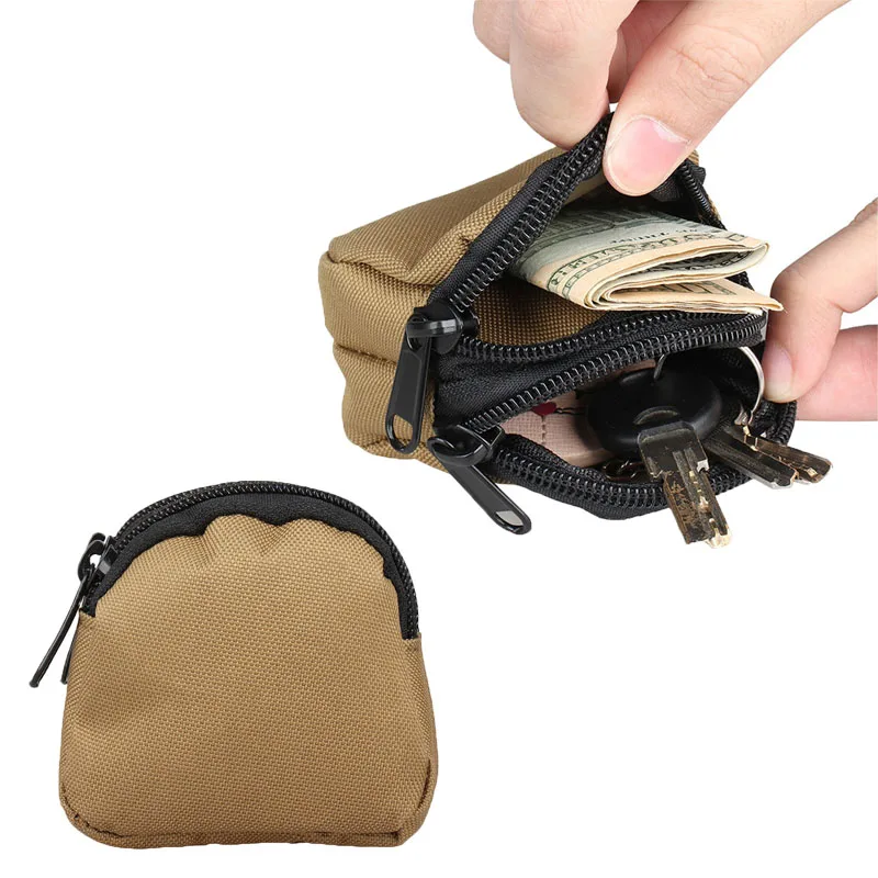 

Tactical Slingshot Ball Waist Bag 1000D Dual Pockets Outdoor Sports Mini Wallet Durable Lightweight Pouch Zipper Bag