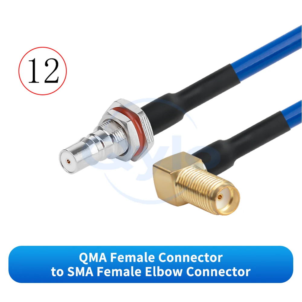 (1 Stück) QMA zu SMA RF-Testkabel RG142-PUR Hochflexibles Kabel QMA zu SMA Stecker/Buchse Hochfrequenzkabel QMA zu SMA Kabel – Detail 14