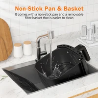 CROWNFUL Air Fryer 7L Touch-screen Display Air Fryer Oven with 8 Cooking Programs Oilless Electric Cooker and Nonstick Basket 5