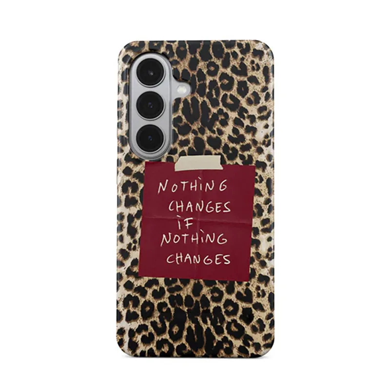 Leopard Print Double-Layer Full Edge Phone Case