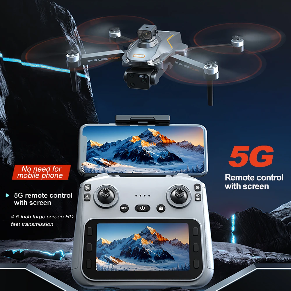 2025 New A22 Drone GPS 8K Professional HD 360° Dual Cameras 5G WIFI Brushless Laser Obstacle Avoidance Foldable Quadcopter Toys