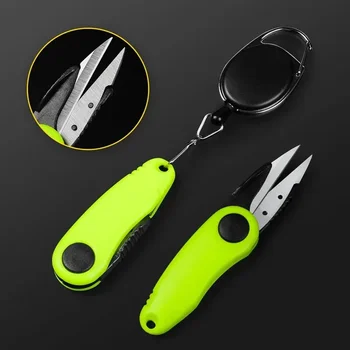 Quick Knot Tool Shrimp Shape Foldable Fishing Scissors 1