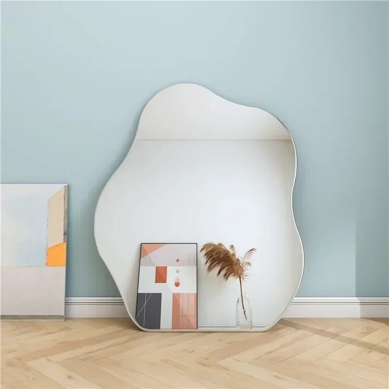 Irregular Mirror Nordic Bathroom Acrylic Wall Decorative Mirrors Shatterproof Cloud Shape Wall Mirror Stickers Home Decoration 3