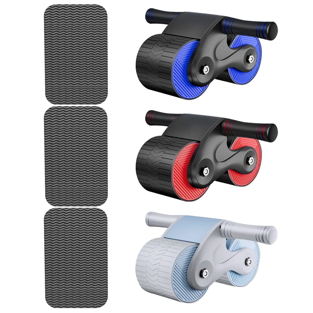 QWORK® Set di Rullo Addominale per Addominali, Kit Palestra in Casa, Attrezzature per