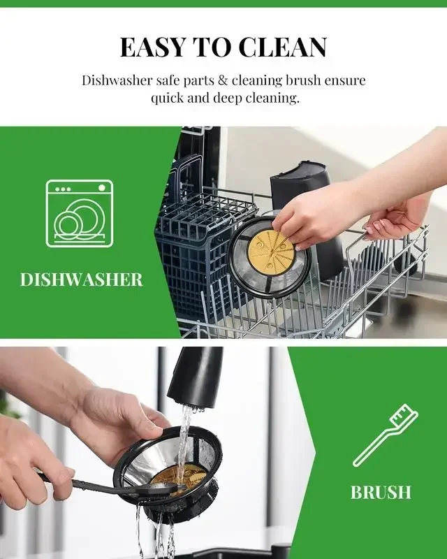 650W/800W/1200W/1300W Juicer Machines with Titanium Enhanced Cut Disc,Exprimidor, Dual Speeds Centrifugal Extractor Machines 6