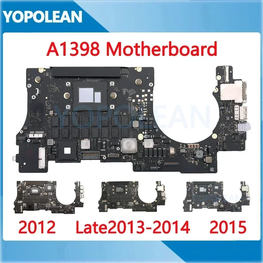 MacBook Pro Retina 15" A1398 motherboard logic board CPU i7 8GB 16GB 2012 2013 2014 2015 macbook pro motherboard