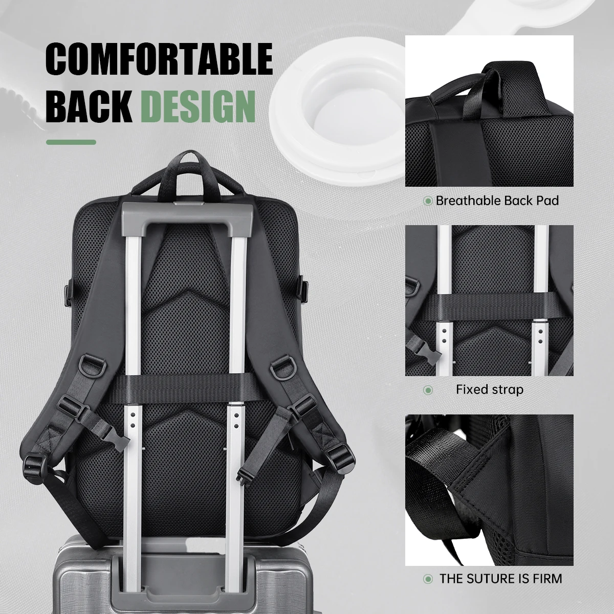 Shengliwei High-End Backpack Men's New Business Casual Backpack Travel Laptop Bag Large Capacity Women