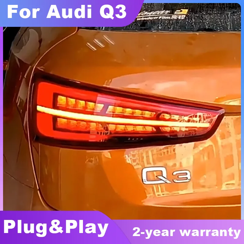 

Автомобильные задние фары для Audi Q3 2013-2019, светодиодные противотуманные фары DRL Hella, тюнинг детской лампы, автомобильные аксессуары, задние фары Q3