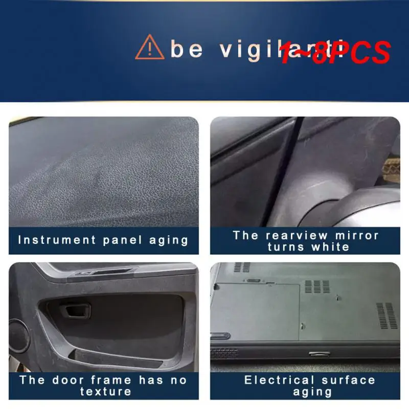 

1~8PCS 30ml Car Plastic Refurbished Cleaner Interior Parts Clean Polishing Dashboard Crystal Coating Restoration Agent Maintain