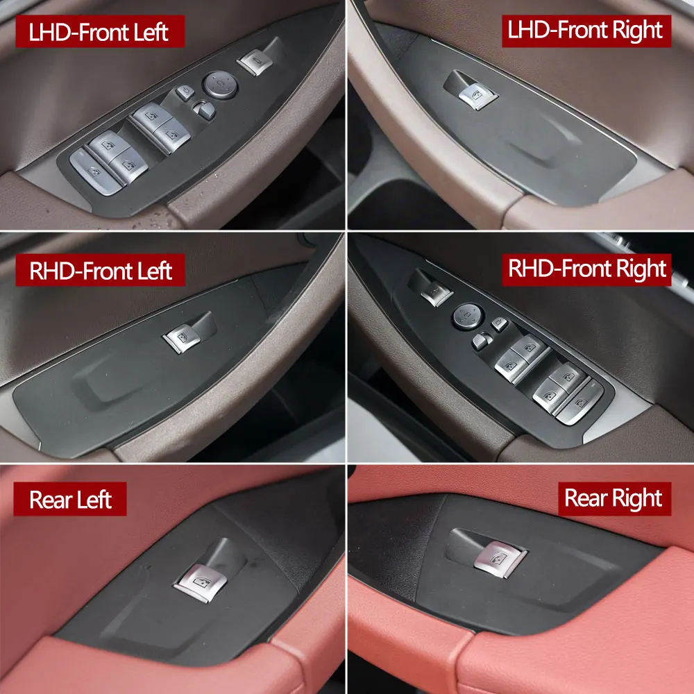 BMW X3 X4 G01 G02 G08 F97 F98 2018-2021용 자동차 내부 도어 윈도우 리프팅 스위치 버튼 컨트롤 패널 외부 커버 트림