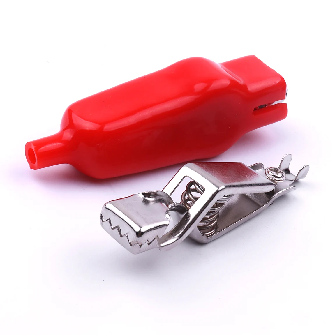 Description Picture 4 of item2PCS 20A Sheathed Alligator Clips Electrical DIY Test Leads Alligator Double-Ended Crocodile Clips Roach Electrical Jumper Wire