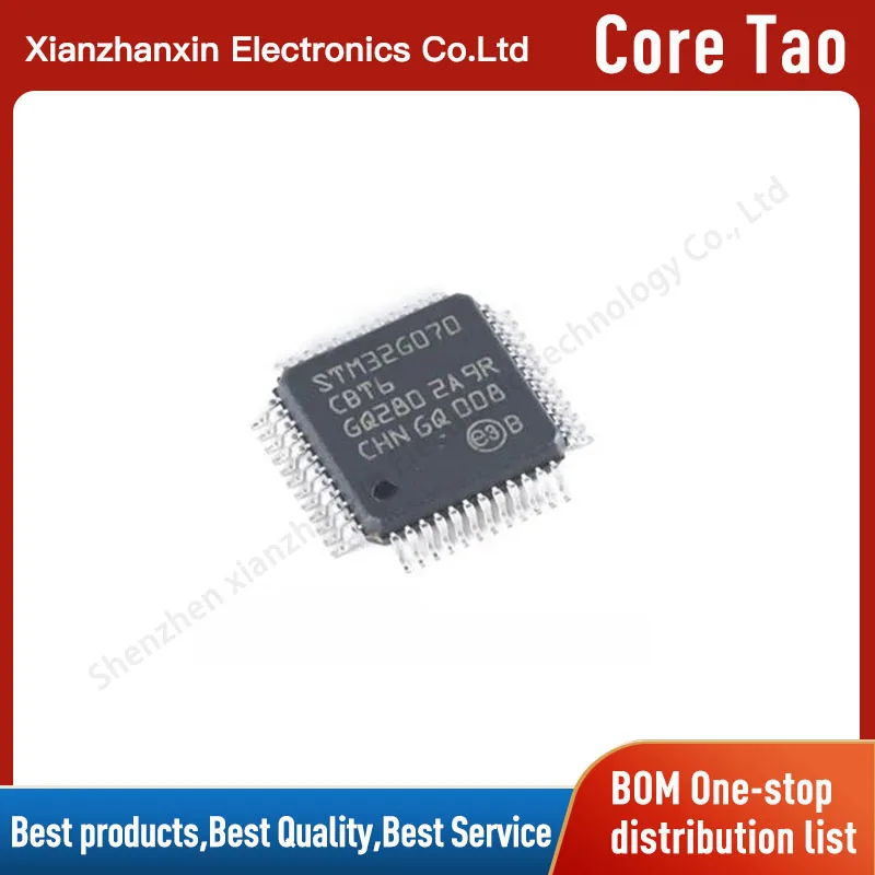 

1~5pcs/lot STM32G070CBT6 STM32G070 070CBT6 LQFP-48 32-bit microcontroller