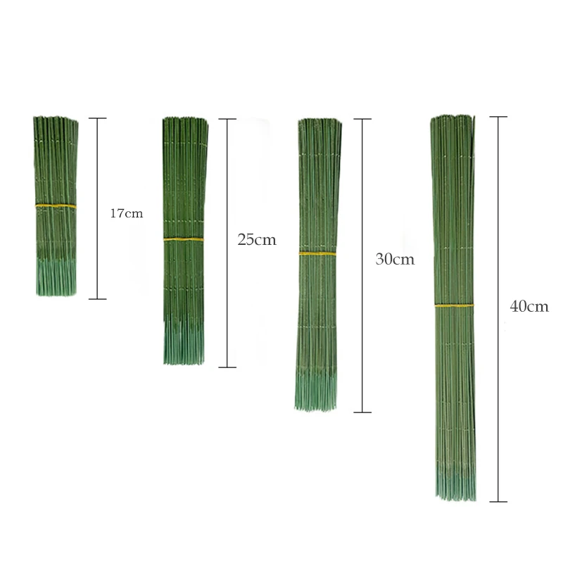 17/25/30/40cm Artificial Flower Stems Rose leaves/base Iron Wire Stem DIY Soap/ Paper Flower Stub Accessory Stems Craft Decor