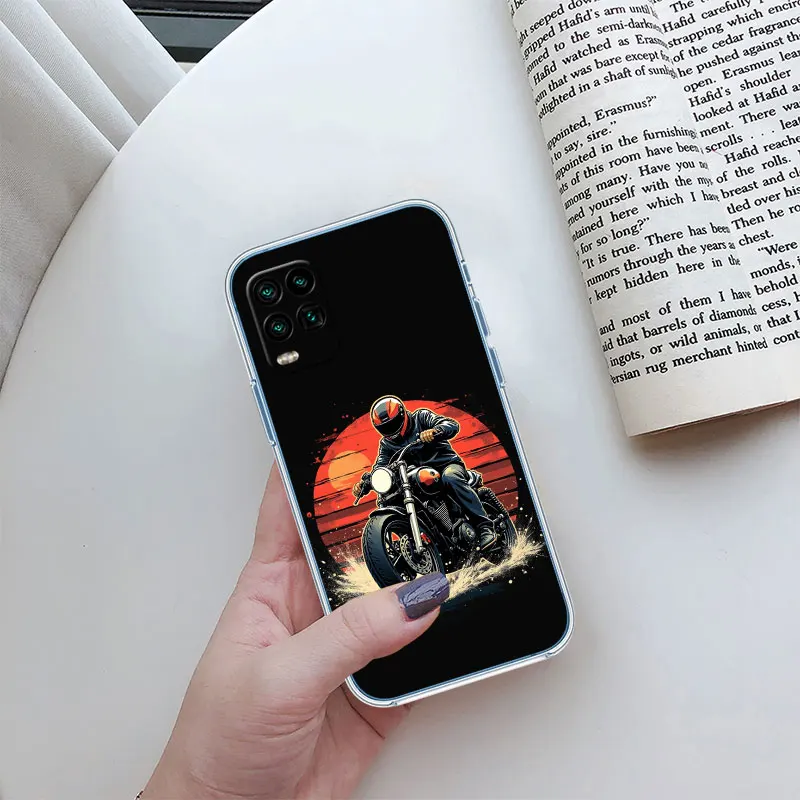 Motorcycle Racing Transparent Phone Case