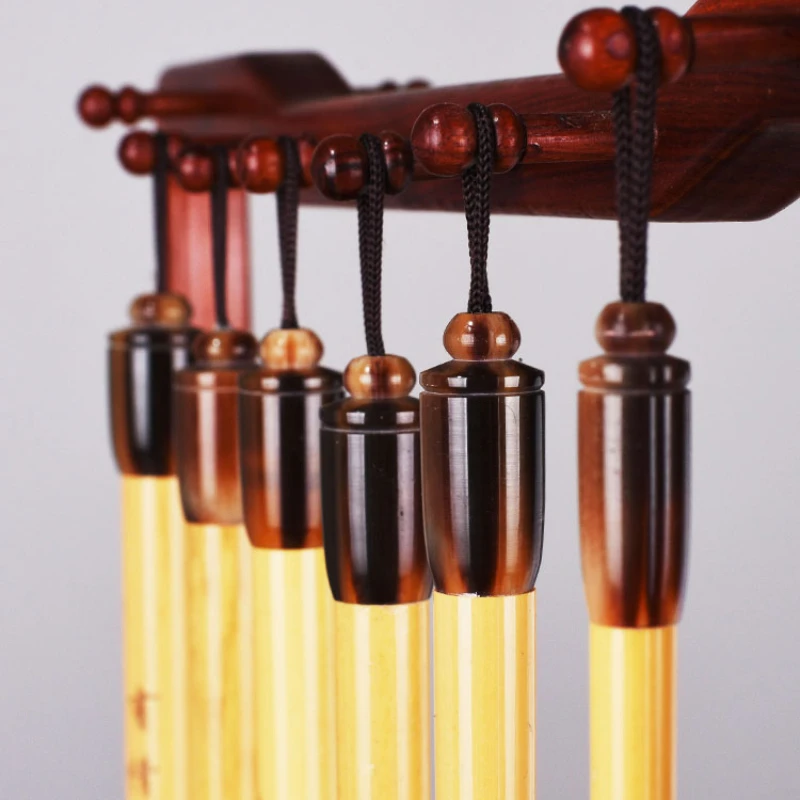 6pcs Calligraphy Brush High Grade Chinese Brush Pen Set Weasel Hair Chinese Landscape Painting Special Set Huzhou Ink