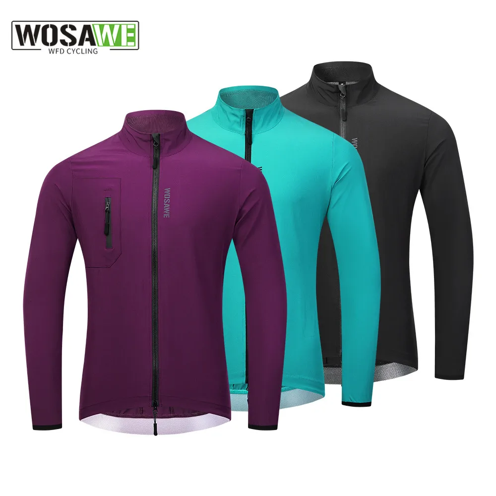 

WOSAWE Outdoor Cycling Jackets Breathable Quick Dry Sunscreen Sports Jacket Bike Riding Clothes Fashion Men's Windbreaker