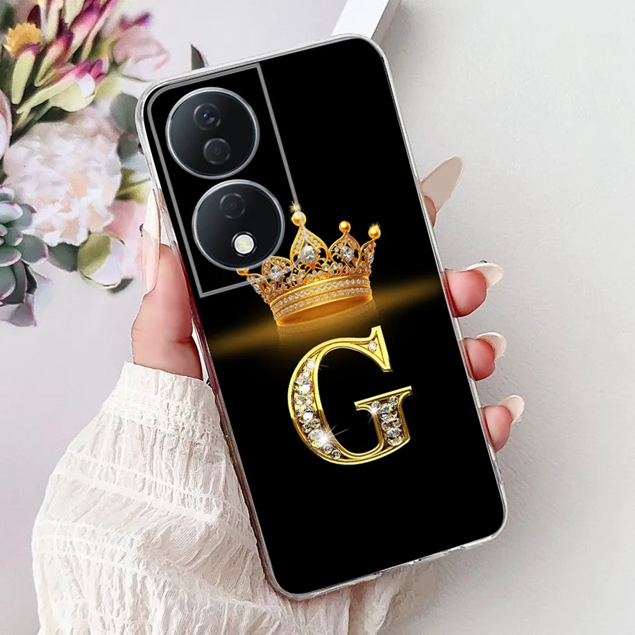 Cute Letters Soft Silicone Phone Case for Honor - Durable and Stylish Cover