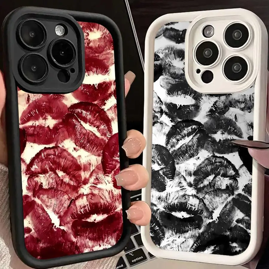 Soft Lip Art Design Phone Case - Elegant & Protective Cover
