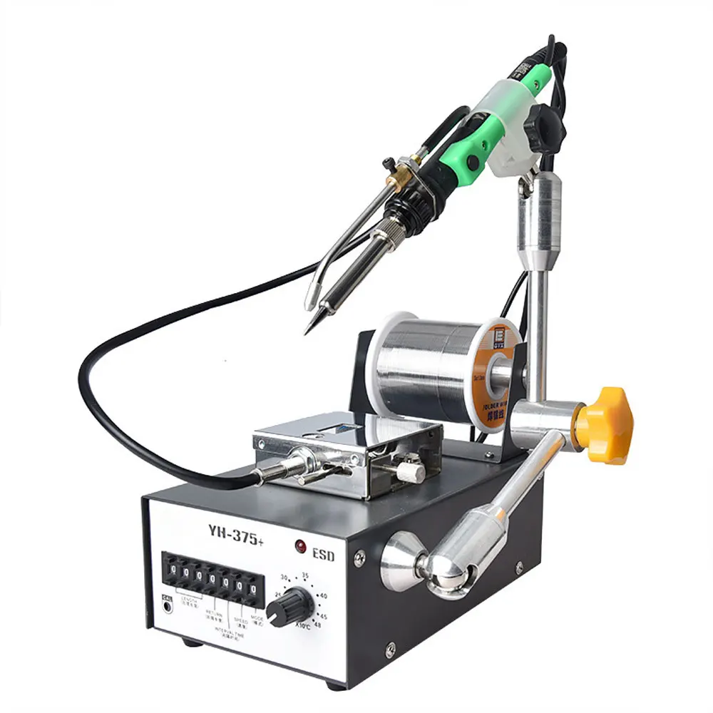 Automatic Soldering Machine Circuit Board Wick Welding Pedal Handle Out Tin Soldering Machine YH-375C semi automatic soldering machine pedal circuit board switch welding line aviation head spot welding iron head welding machine