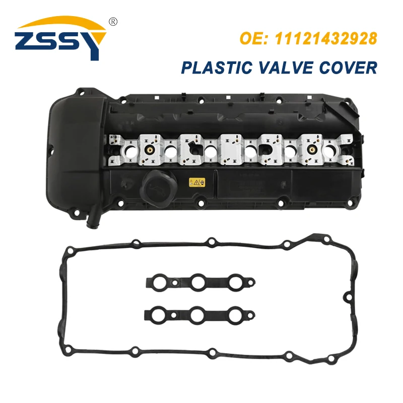 11121432928 New Engine Valve Cover w/Gasket For BMW M54 M52 E39 E46 525i 528i 325i 328i 330i X5 Z3 2.5L 2.8L 3.0L Rocker Cover