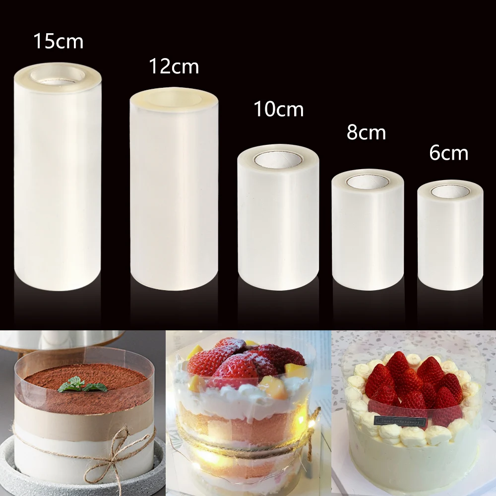 Kitchen Bakeware Acetate Film for Cake Decor Transparent Cake Surround Film Mousse Cake Sheets