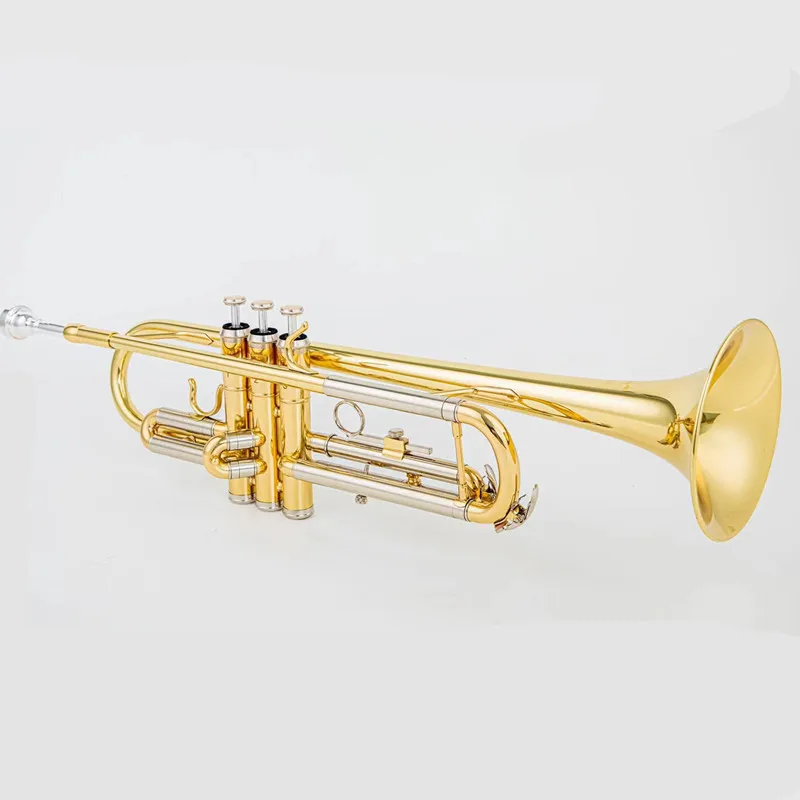 JINYIN JYTR-E108 B-flat Trumpet for Beginners-Exceptional Sound, Jazz Ready, White Copper Beauty-Expert Crafted