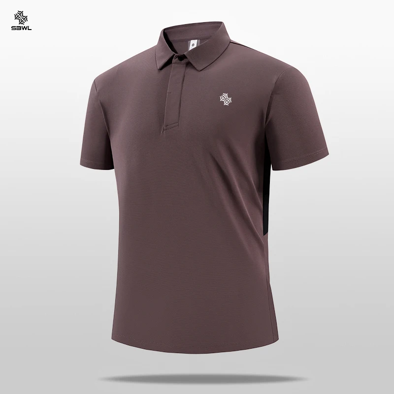 SBWL men's fashion 7 color business leisure high quality POLO shirt outdoor golf equestrian sports short sleeve POLO T-shirt Top 4