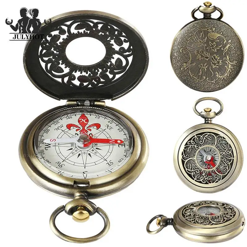 Pocket Watch Compass Design Vintage Compasses Compass Bronze