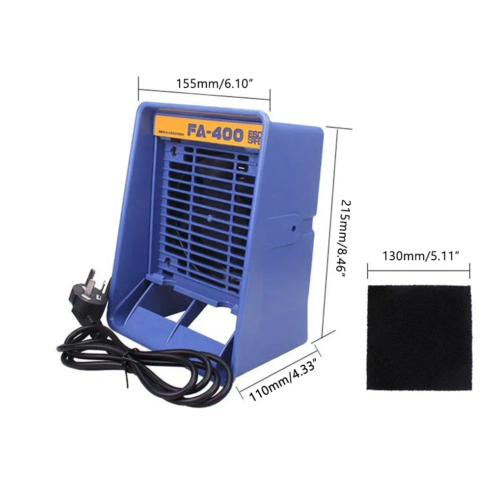 220V/110V FA-400 solder iron smoke absorber ESD fume extractor smoking instrument 5pcs activated carbon filter sponge