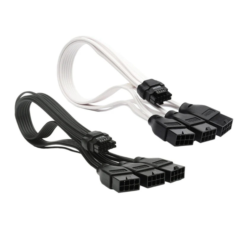 

Pcie5.0 Power Graphics Card Extension Cable 16pin (12+4) To 3x 8pin Graphics Card Power Module- Adapter Cable