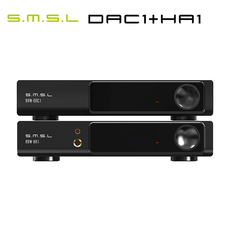 S.M.S.L RAW-DAC1 Decoder + RAW-HA1 Headphone Amplifier+ RCA Cable Combo