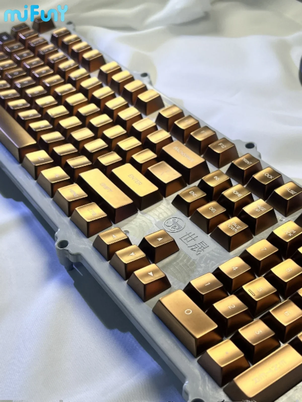 Keycaps Conjunto para Teclado Mecânico Mifuny Metal Artesão Key Caps Alumínio Keycaps Perfil Cereja Gaming Acessórios - Imagem 5