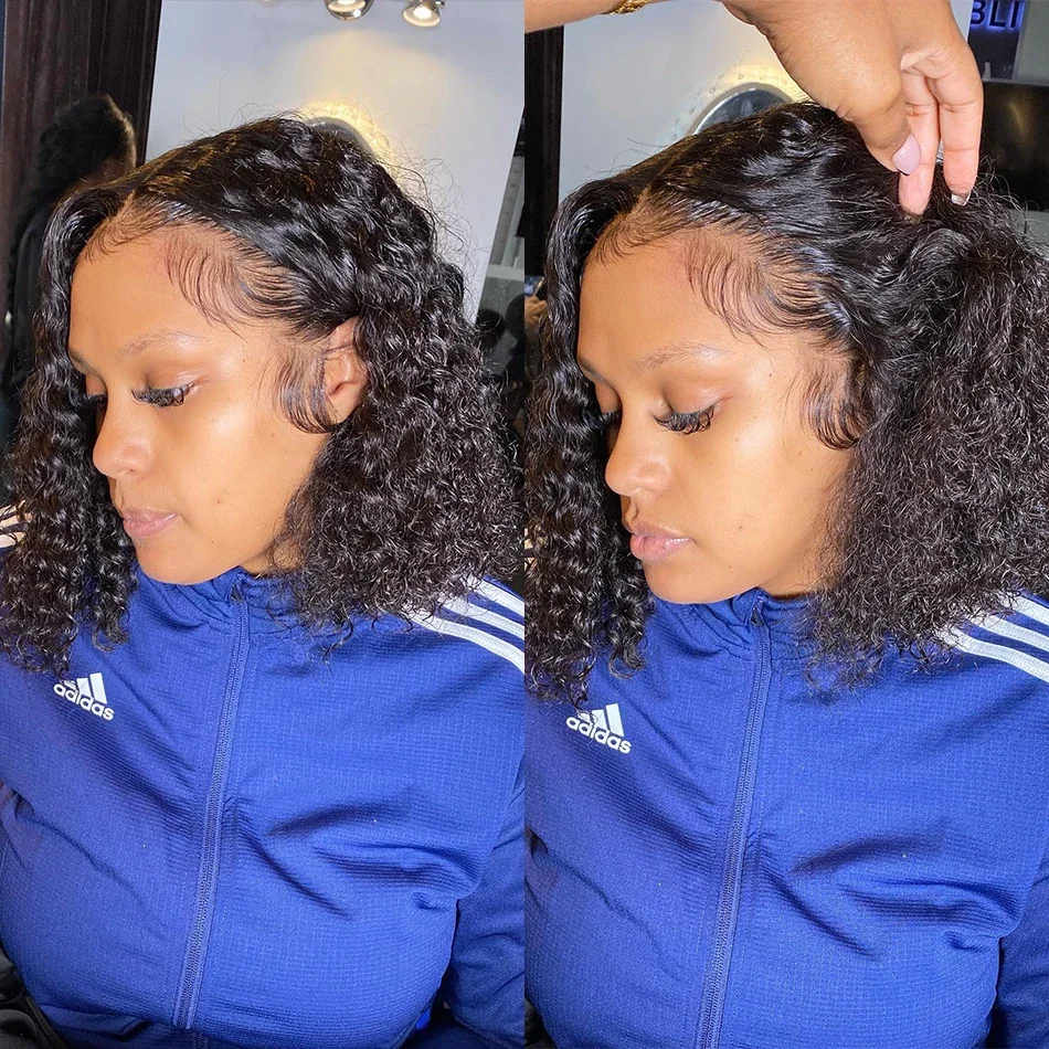 12A Deep Wave Bundles Brazilian Human Hair Weave Extension Kinky Curly Wet and Wavy Human Hair Bundles Remy Extensions
