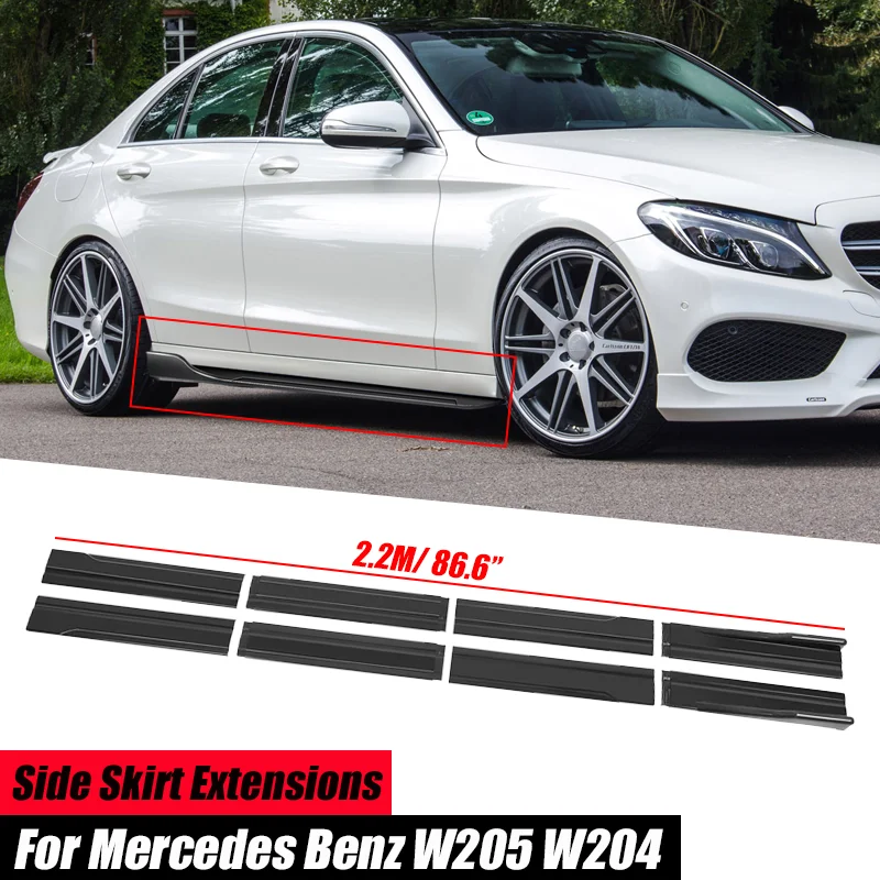 W203 Right Inner Rocker Panel Car Side Skirts Extensions Rocker Panels Lip For Mercedes Benz ...